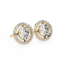 Stellar Floating Halo Lab Grown Diamond Studs - Ophiratbf