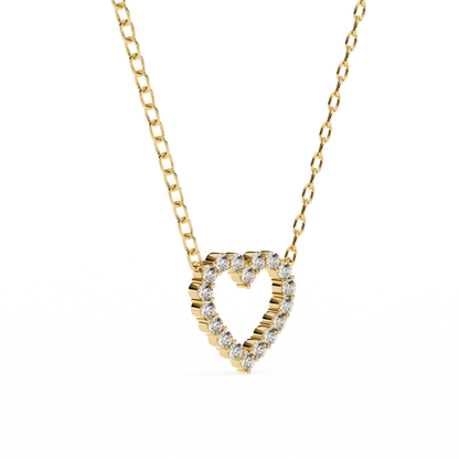 Amora Heart Lab Grown Diamond Pendant