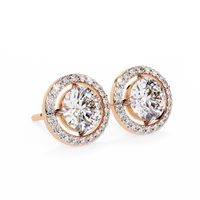Stellar Floating Halo Lab Grown Diamond Studs - Ophiratbf