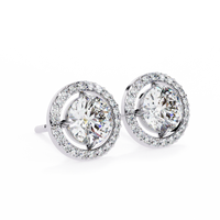 Stellar Floating Halo Lab Grown Diamond Studs - Ophiratbf