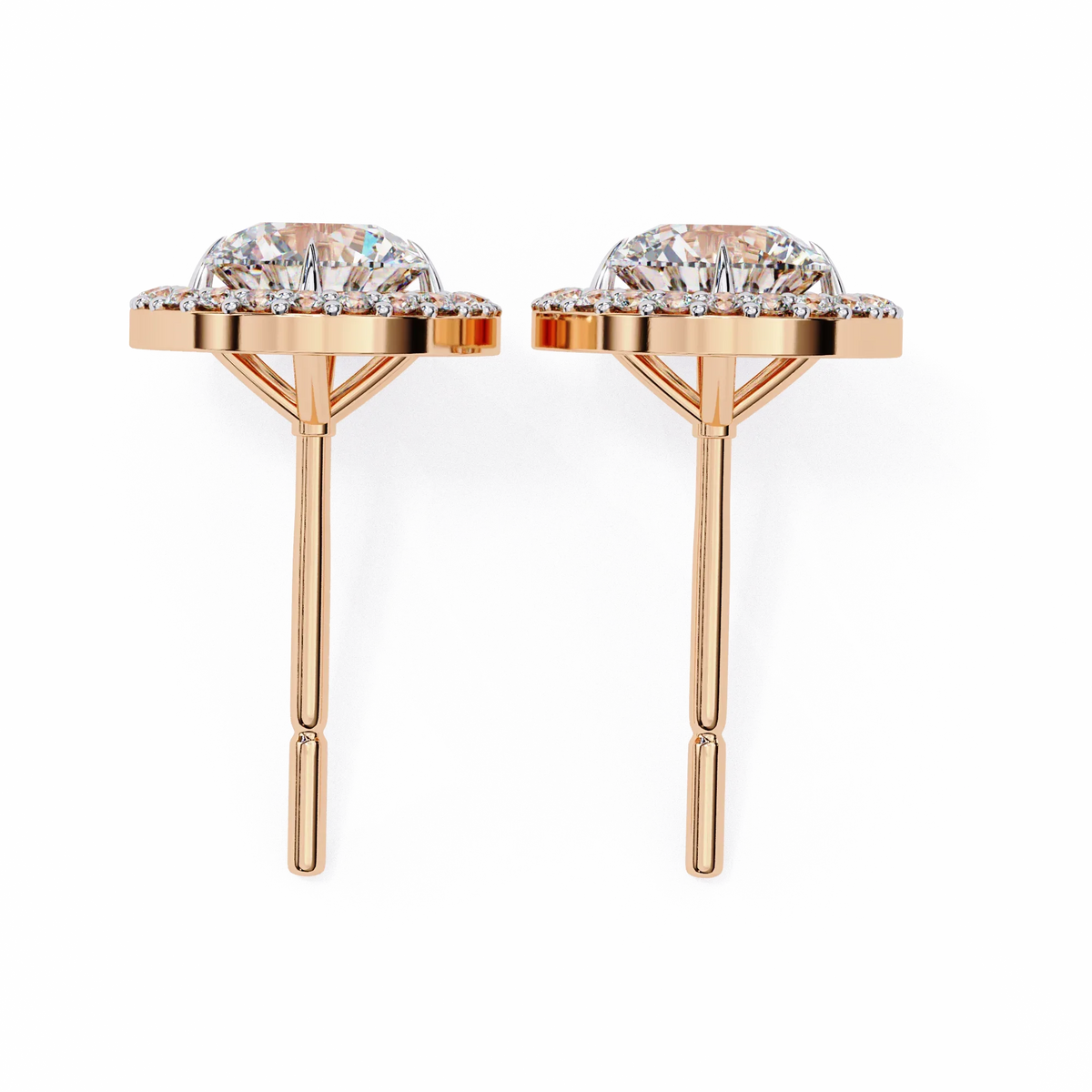 Stellar Floating Halo Lab Grown Diamond Studs - Ophiratbf