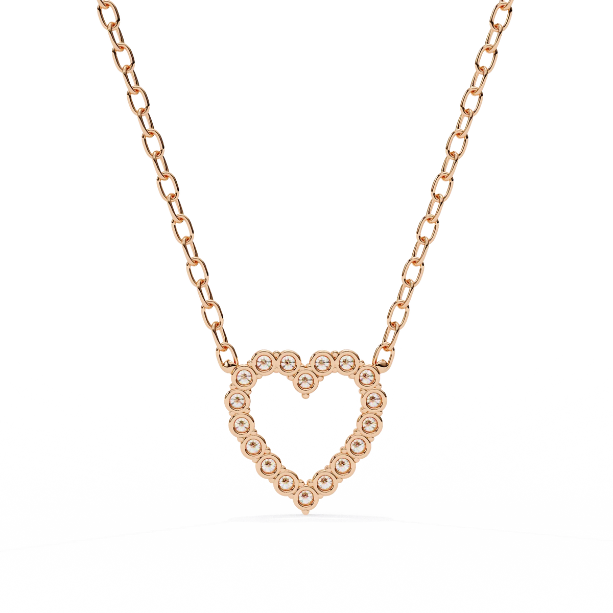 Amora Heart Lab Grown Diamond Pendant - Ophiratbf