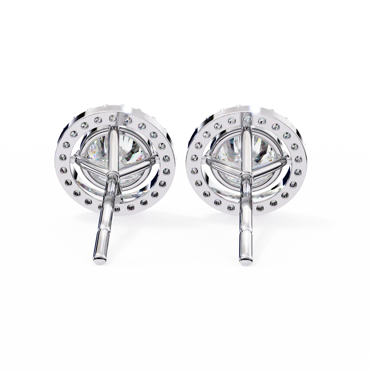 Stellar Floating Halo Lab Grown Diamond Studs - Ophiratbf