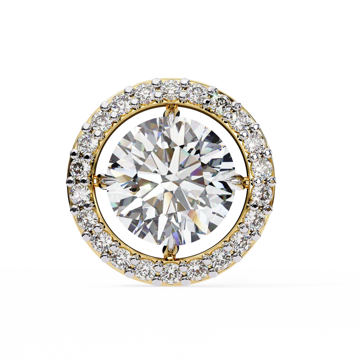 Stellar Floating Halo Lab Grown Diamond Studs - Ophiratbf