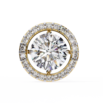 Stellar Floating Halo Lab Grown Diamond Studs