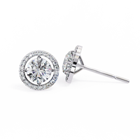 Stellar Floating Halo Lab Grown Diamond Studs - Ophiratbf