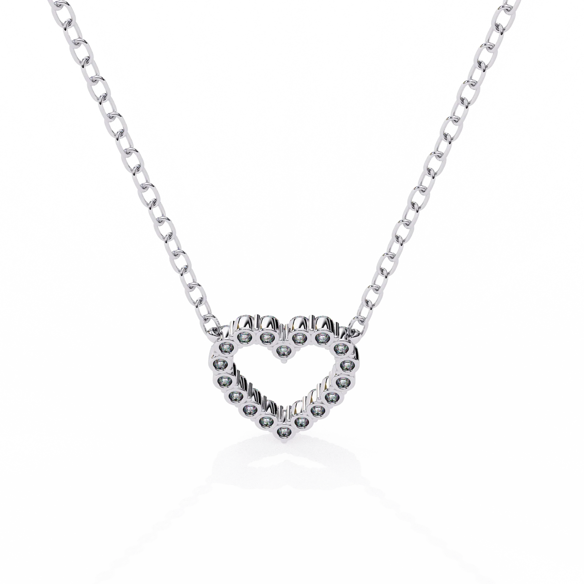 Amora Heart Lab Grown Diamond Pendant - Ophiratbf