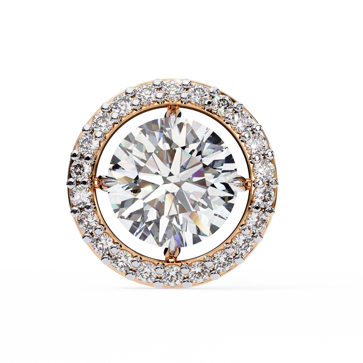 Stellar Floating Halo Lab Grown Diamond Studs - Ophiratbf