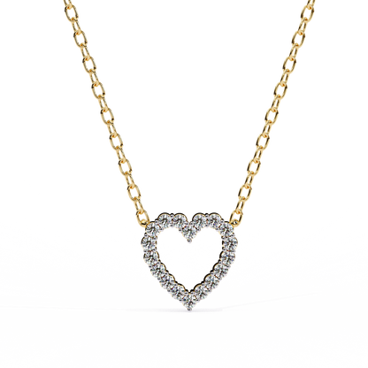 Amora Heart Lab Grown Diamond Pendant