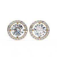 Stellar Floating Halo Lab Grown Diamond Studs - Ophiratbf