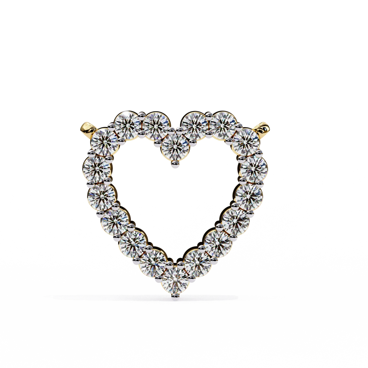 Amora Heart Lab Grown Diamond Pendant - Ophiratbf