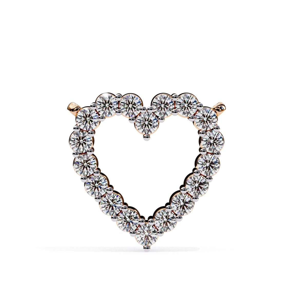 Amora Heart Lab Grown Diamond Pendant - Ophiratbf