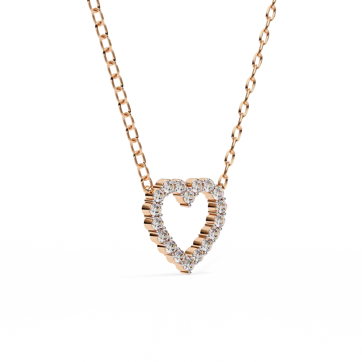 Amora Heart Lab Grown Diamond Pendant - Ophiratbf