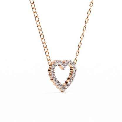 Amora Heart Lab Grown Diamond Pendant