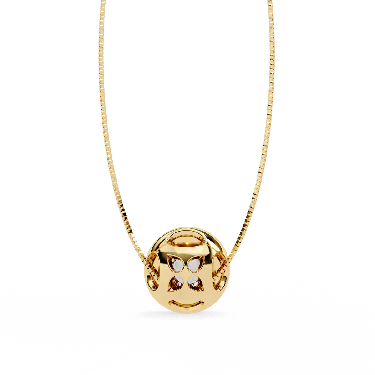 Solstice Halo Lab Grown Diamond Pendant - Ophiratbf