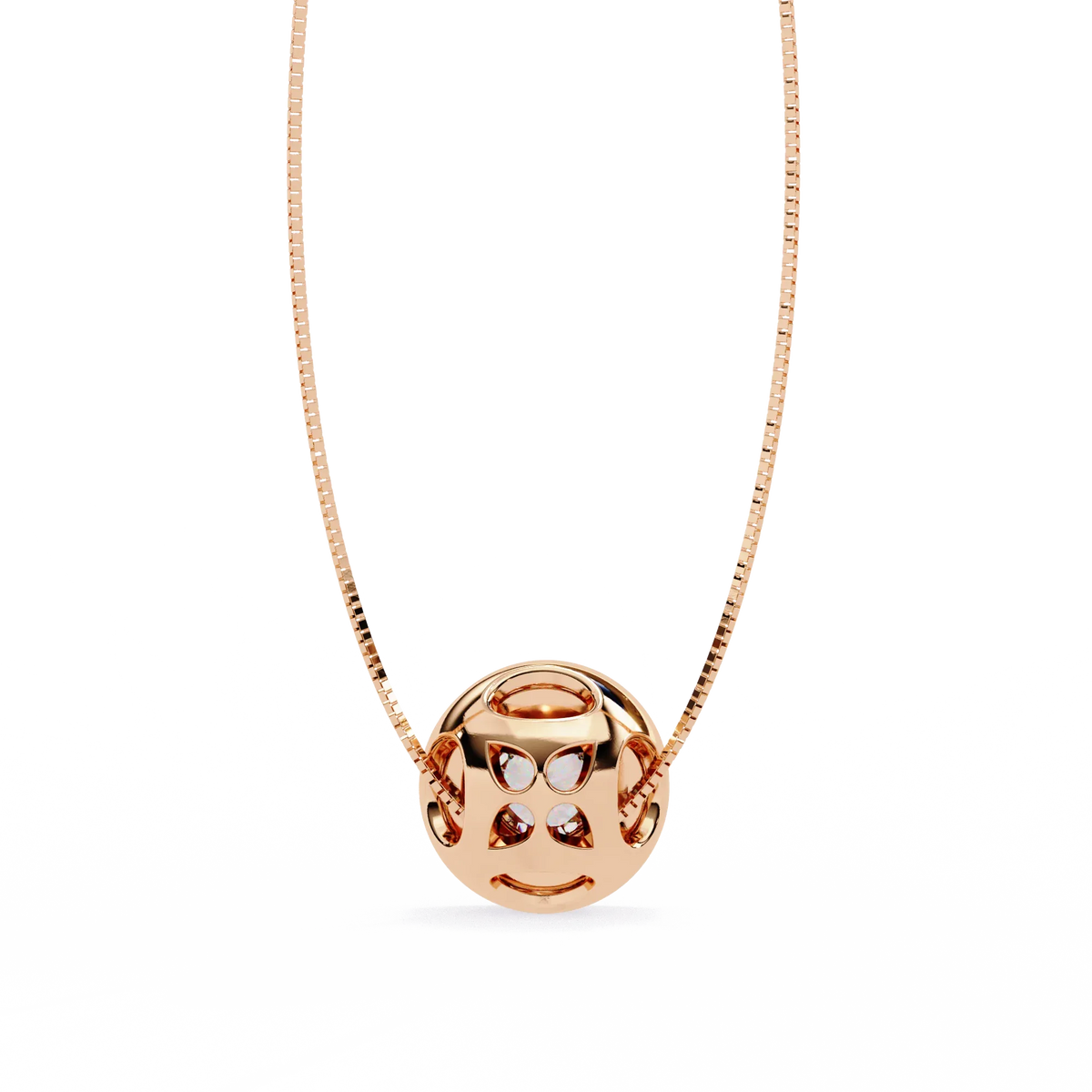 Solstice Halo Lab Grown Diamond Pendant - Ophiratbf