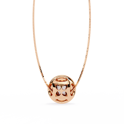 Solstice Halo Lab Grown Diamond Pendant