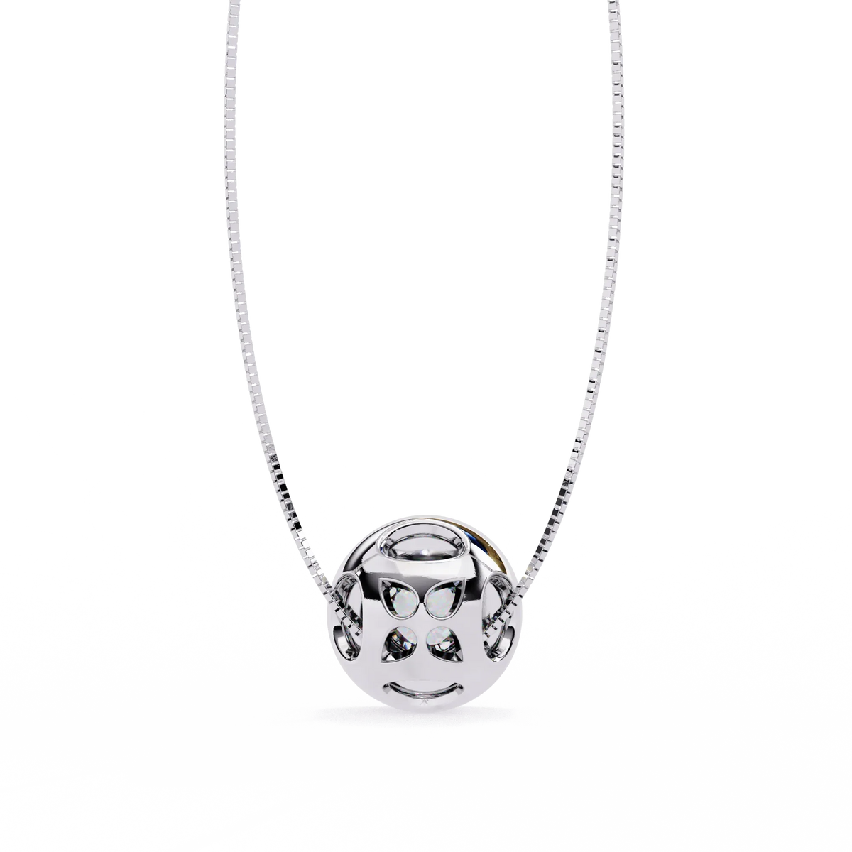 Solstice Halo Lab Grown Diamond Pendant - Ophiratbf
