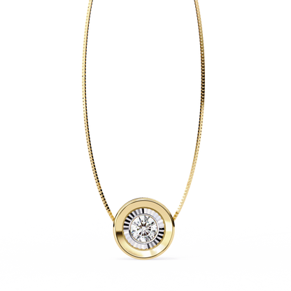 Solstice Halo Lab Grown Diamond Pendant