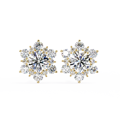 Blossom Cluster Lab Grown Diamond Studs
