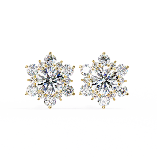 Blossom Cluster Lab Grown Diamond Studs