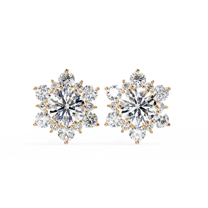 Blossom Cluster Lab Grown Diamond Studs