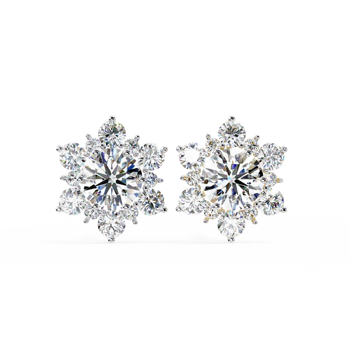 Blossom Cluster Lab Grown Diamond Studs - Ophiratbf