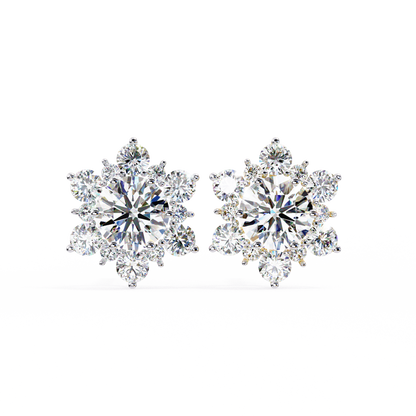 Blossom Cluster Lab Grown Diamond Studs