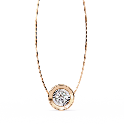 Solstice Halo Lab Grown Diamond Pendant