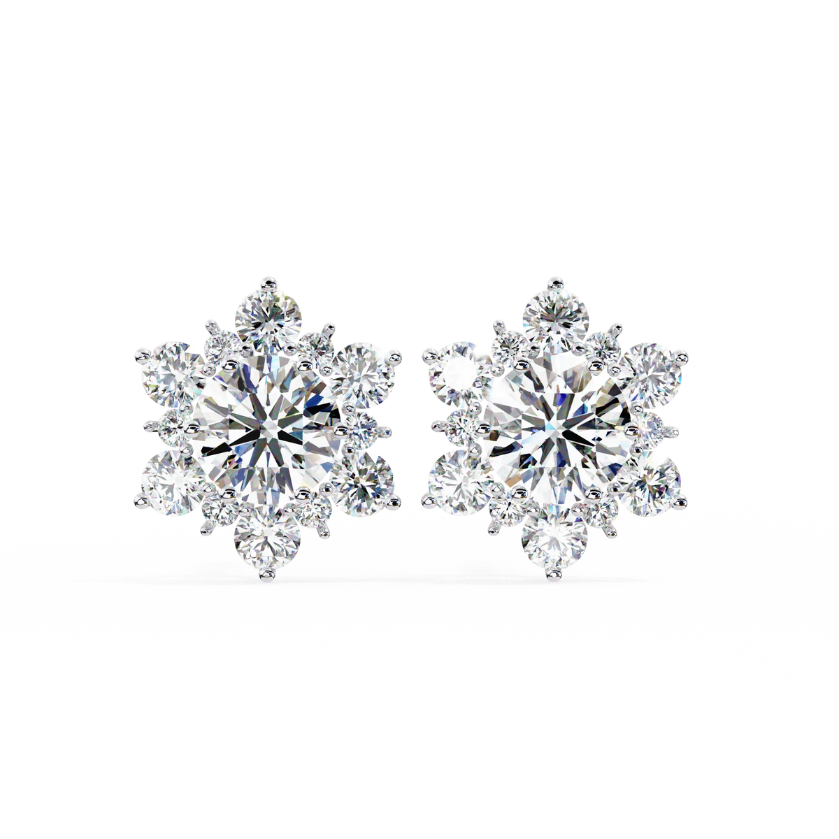 Blossom Cluster Lab Grown Diamond Studs - Ophiratbf