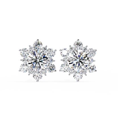Blossom Cluster Lab Grown Diamond Studs