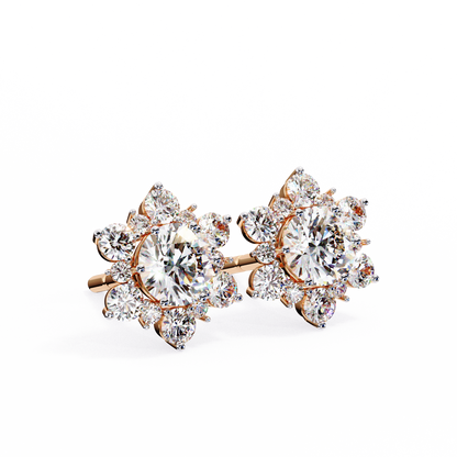Blossom Cluster Lab Grown Diamond Studs
