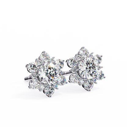 Blossom Cluster Lab Grown Diamond Studs