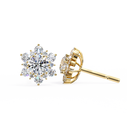 Blossom Cluster Lab Grown Diamond Studs