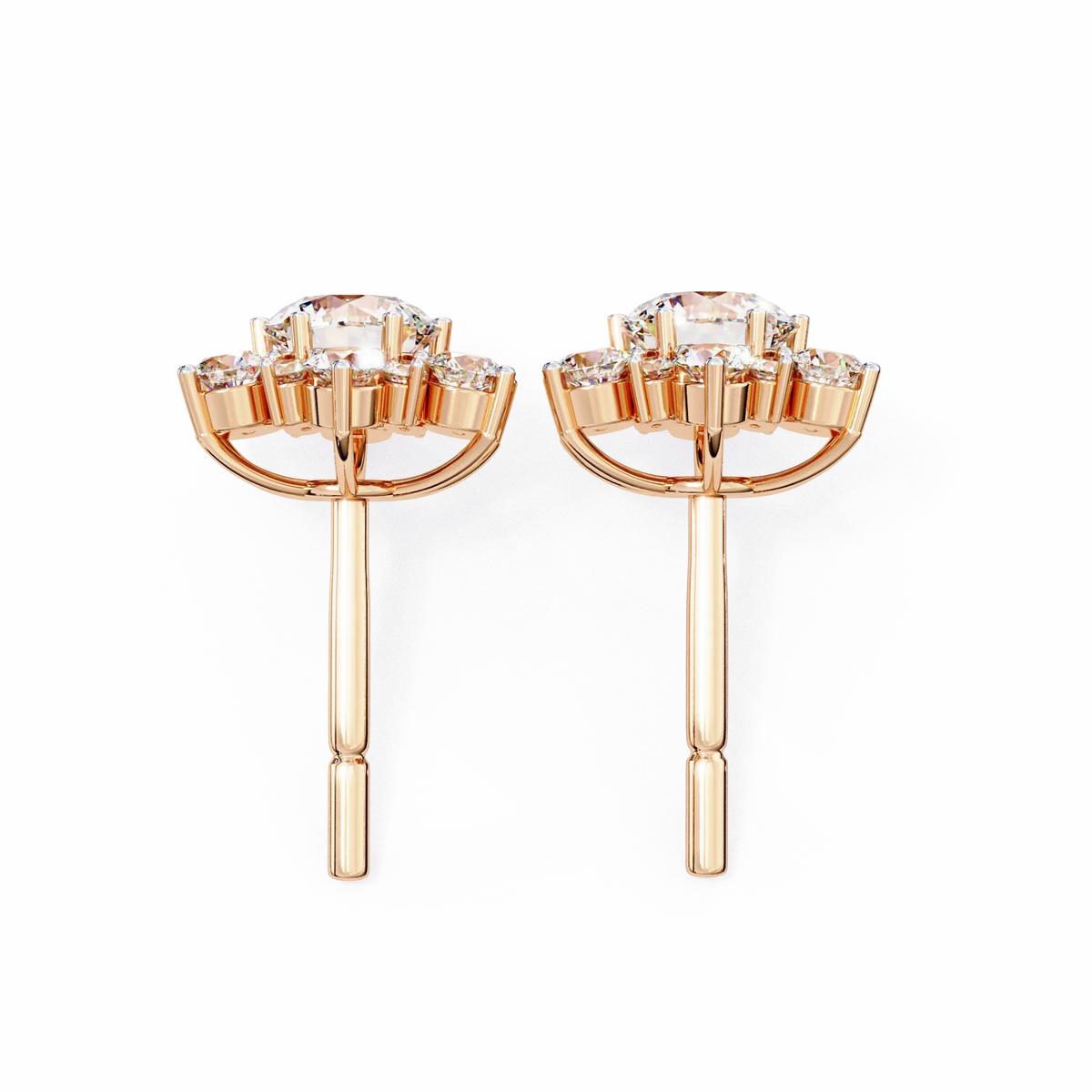 Blossom Cluster Lab Grown Diamond Studs - Ophiratbf