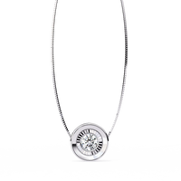 Solstice Halo Lab Grown Diamond Pendant - Ophiratbf