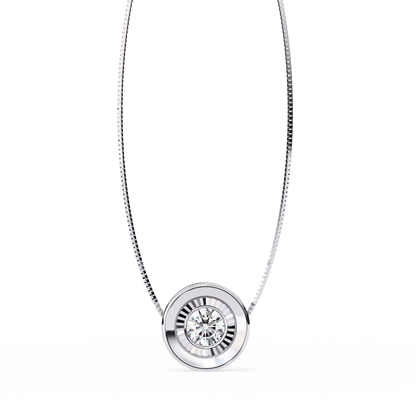 Solstice Halo Lab Grown Diamond Pendant