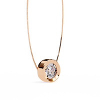 Solstice Halo Lab Grown Diamond Pendant - Ophiratbf