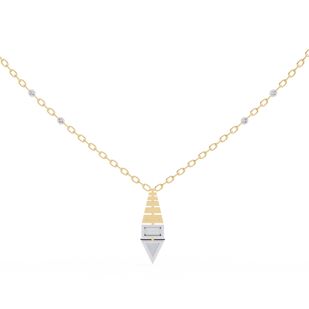 Pyramid Prism Lab Grown Diamond Pendant - Ophiratbf