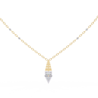Pyramid Prism Lab Grown Diamond Pendant - Ophiratbf