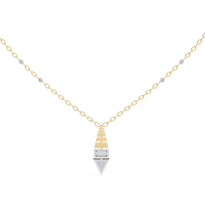 Pyramid Prism Lab Grown Diamond Pendant