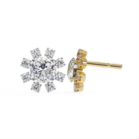 Solara Sunburst Lab Grown Diamond Studs - Ophiratbf