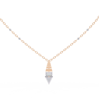 Pyramid Prism Lab Grown Diamond Pendant - Ophiratbf