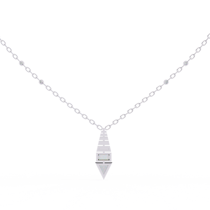Pyramid Prism Lab Grown Diamond Pendant