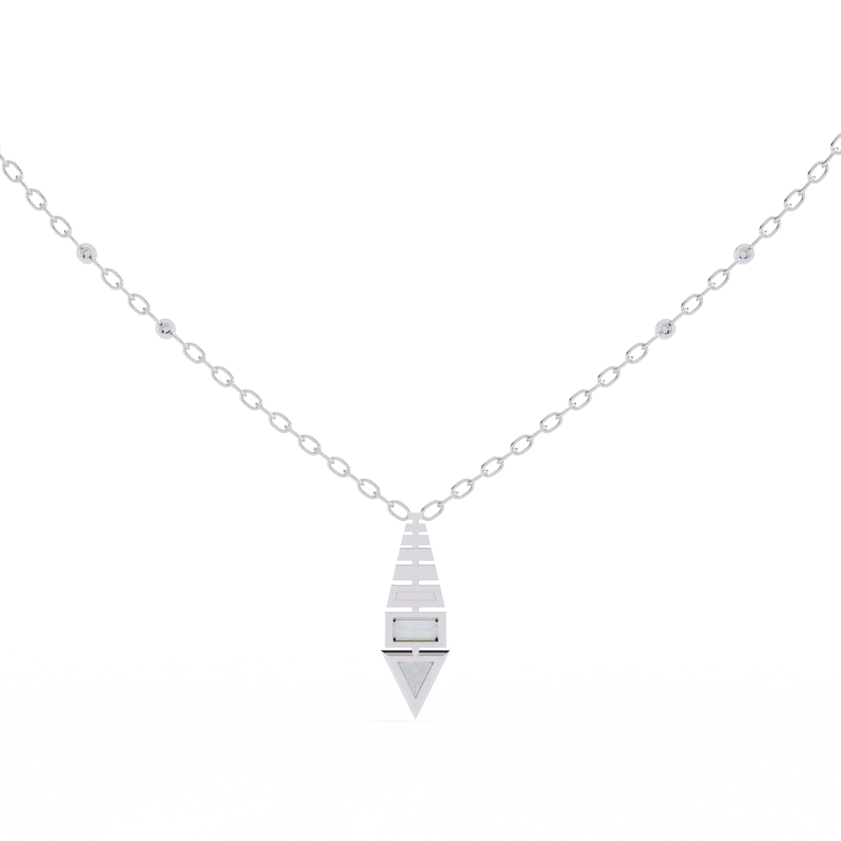 Pyramid Prism Lab Grown Diamond Pendant - Ophiratbf