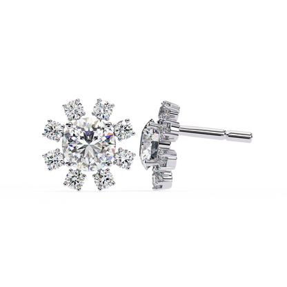 Solara Sunburst Lab Grown Diamond Studs