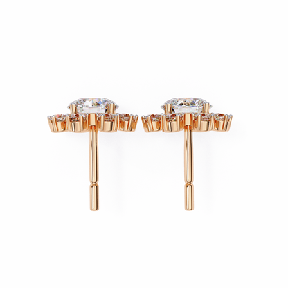 Solara Sunburst Lab Grown Diamond Studs