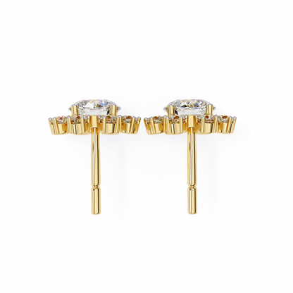 Solara Sunburst Lab Grown Diamond Studs