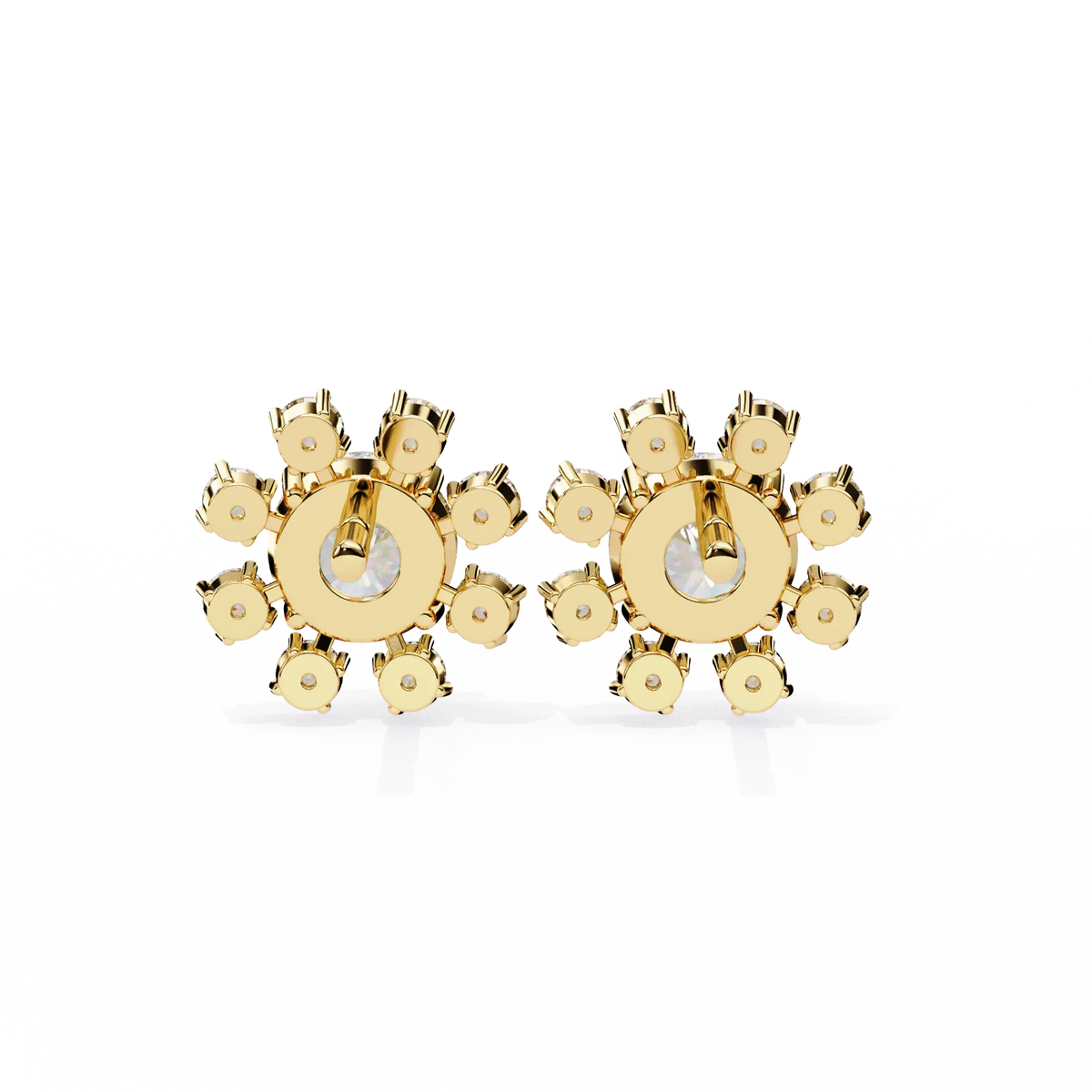 Solara Sunburst Lab Grown Diamond Studs - Ophiratbf