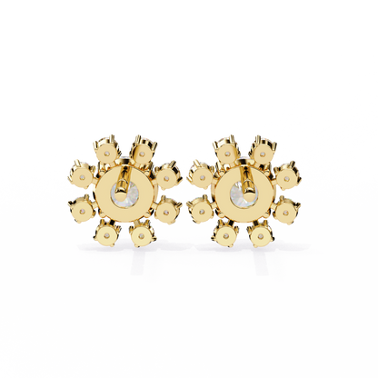 Solara Sunburst Lab Grown Diamond Studs